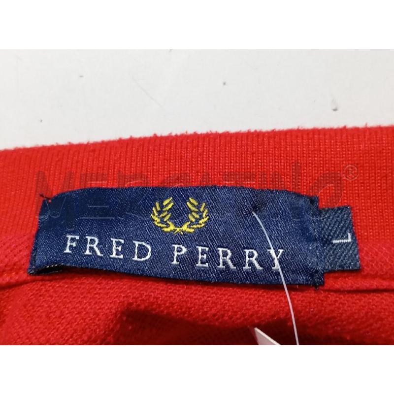 POLO UOMO FRED PERRY ROSSA | Mercatino dell'Usato Moncalieri bengasi 5
