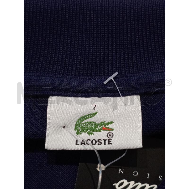 POLO UOMO LACOSTE BLU  | Mercatino dell'Usato Moncalieri bengasi 5