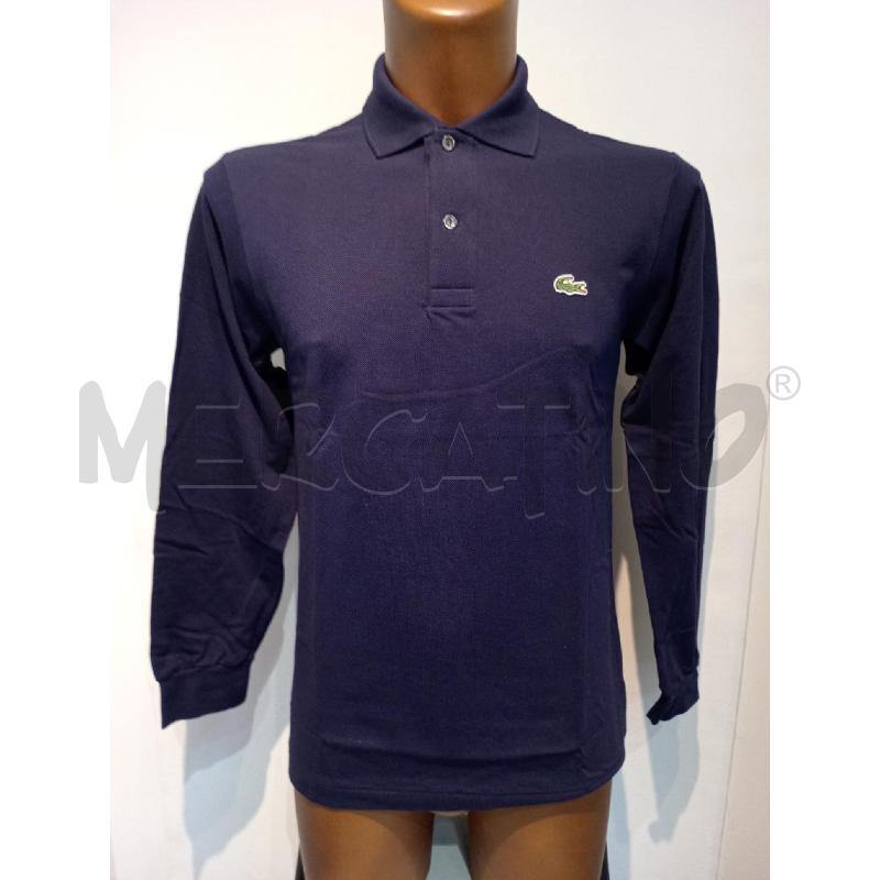 POLO UOMO LACOSTE BLU MANICA LUNGA | Mercatino dell'Usato Moncalieri bengasi 2