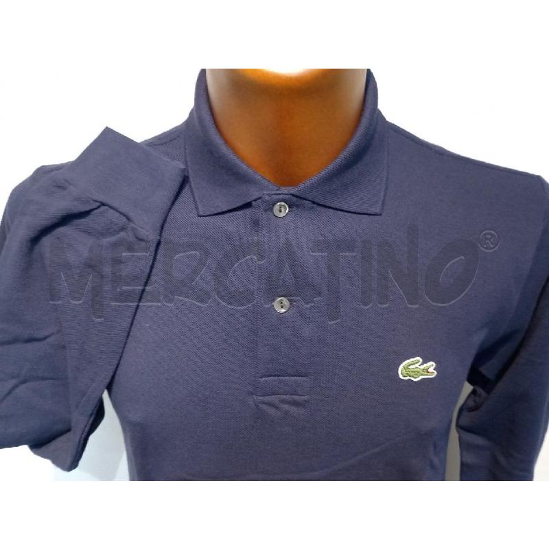 POLO UOMO LACOSTE BLU MANICA LUNGA | Mercatino dell'Usato Moncalieri bengasi 3