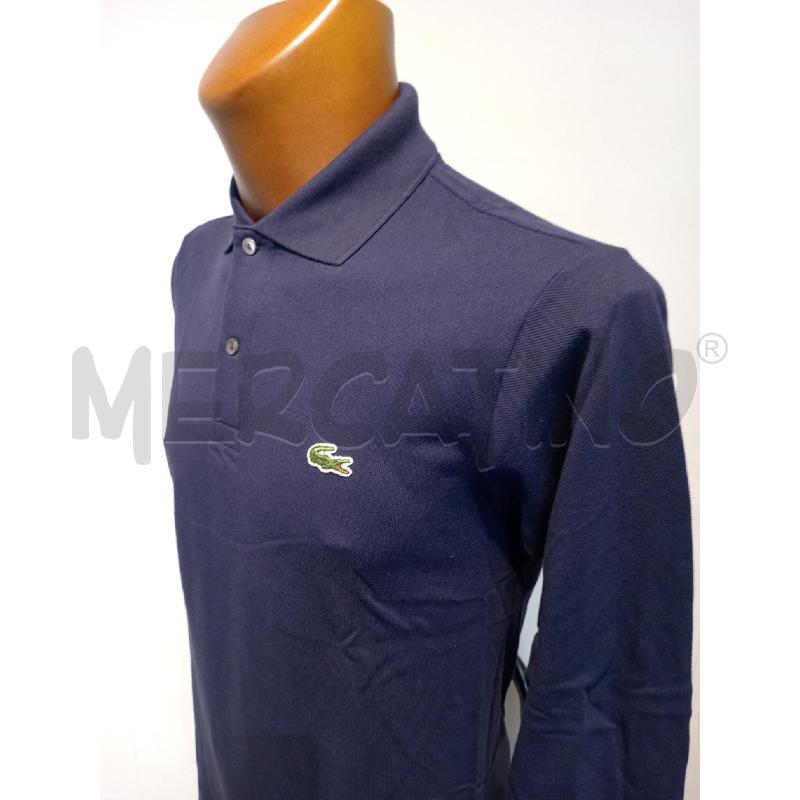 POLO UOMO LACOSTE BLU MANICA LUNGA | Mercatino dell'Usato Moncalieri bengasi 4