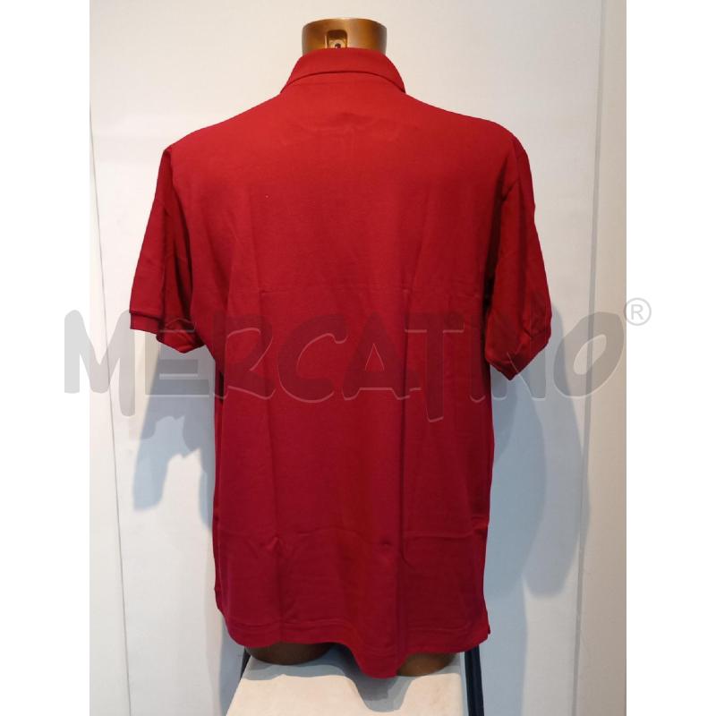 POLO UOMO LACOSTE BORDEAUX  | Mercatino dell'Usato Moncalieri bengasi 2