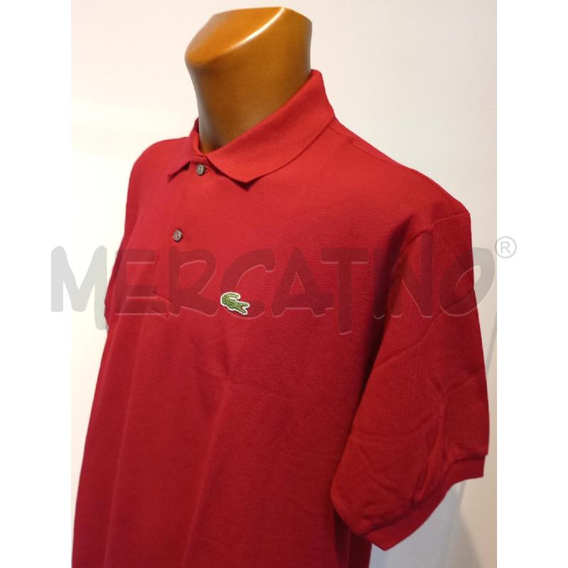 POLO UOMO LACOSTE BORDEAUX  | Mercatino dell'Usato Moncalieri bengasi 3