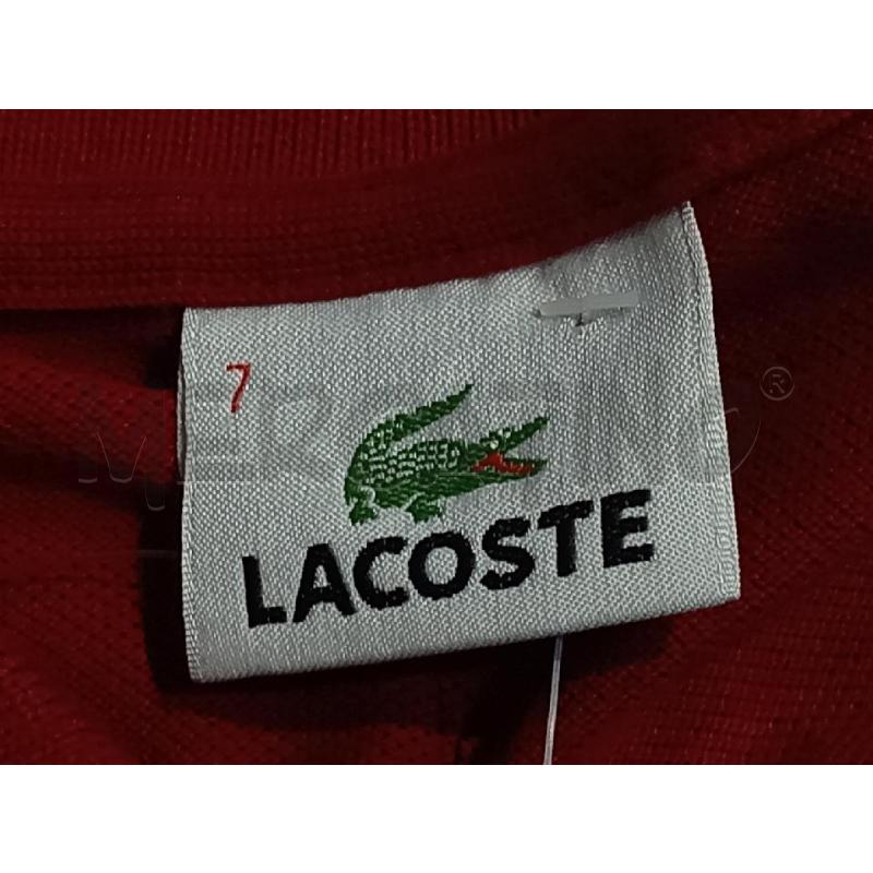 POLO UOMO LACOSTE BORDEAUX  | Mercatino dell'Usato Moncalieri bengasi 5