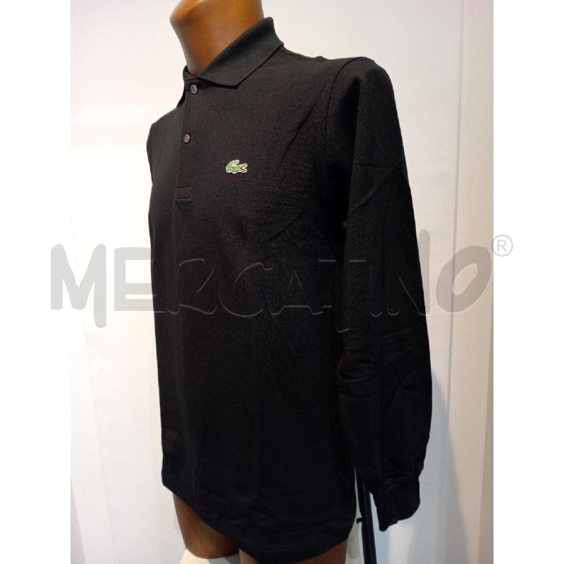 POLO UOMO LACOSTE NERA MANICA LUNGA | Mercatino dell'Usato Moncalieri bengasi 3