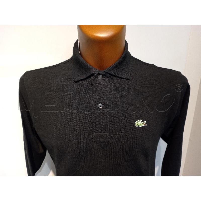 POLO UOMO LACOSTE NERA MANICA LUNGA | Mercatino dell'Usato Moncalieri bengasi 4