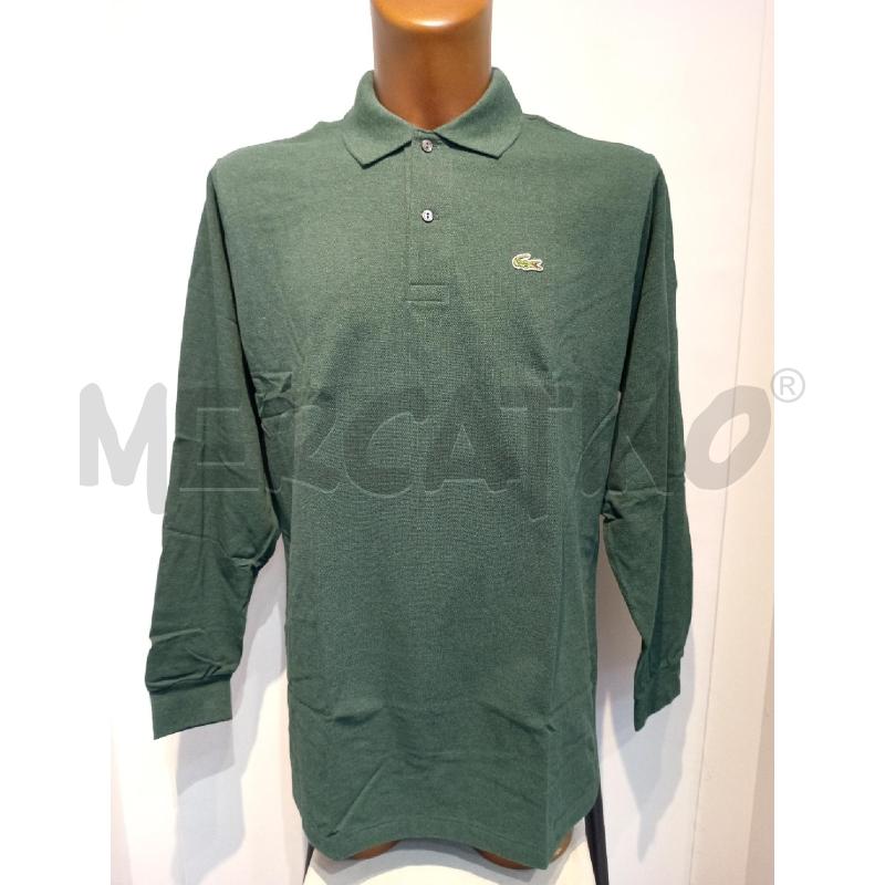 POLO UOMO LACOSTE VERDE MANICA LUNGA | Mercatino dell'Usato Moncalieri bengasi 1