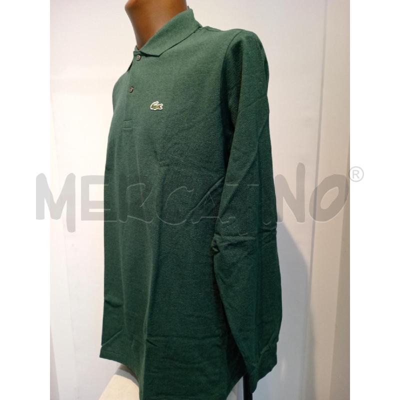 POLO UOMO LACOSTE VERDE MANICA LUNGA | Mercatino dell'Usato Moncalieri bengasi 2