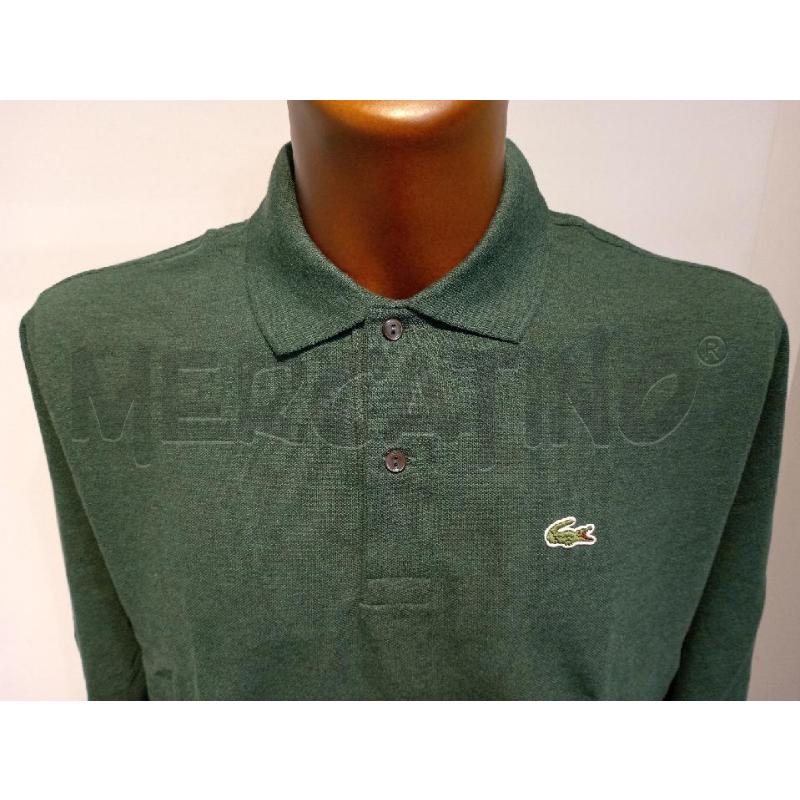 POLO UOMO LACOSTE VERDE MANICA LUNGA | Mercatino dell'Usato Moncalieri bengasi 3