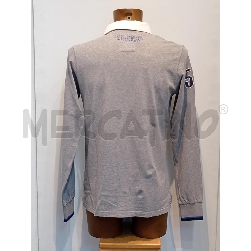 POLO UOMO NORTH SAIL GRIGIO COLLETTO BIANCO | Mercatino dell'Usato Moncalieri bengasi 2