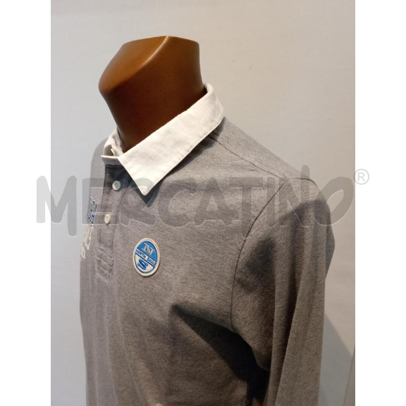 POLO UOMO NORTH SAIL GRIGIO COLLETTO BIANCO | Mercatino dell'Usato Moncalieri bengasi 4
