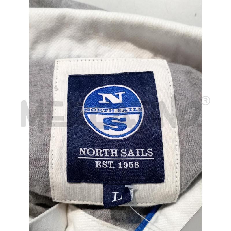 POLO UOMO NORTH SAIL GRIGIO COLLETTO BIANCO | Mercatino dell'Usato Moncalieri bengasi 5