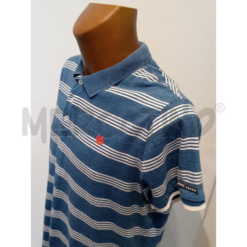 POLO UOMO PEPE JEANS BLU RIGHE | Mercatino dell'Usato Moncalieri bengasi 3