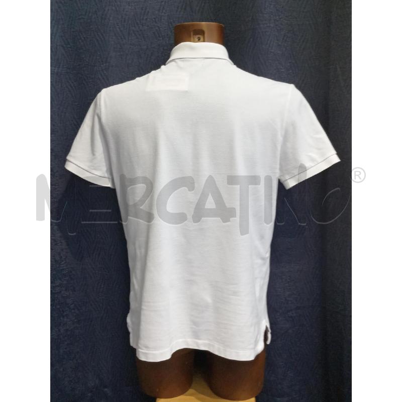 POLO UOMO POLO JEANS BIANCA LOCO BANDIERA | Mercatino dell'Usato Moncalieri bengasi 2