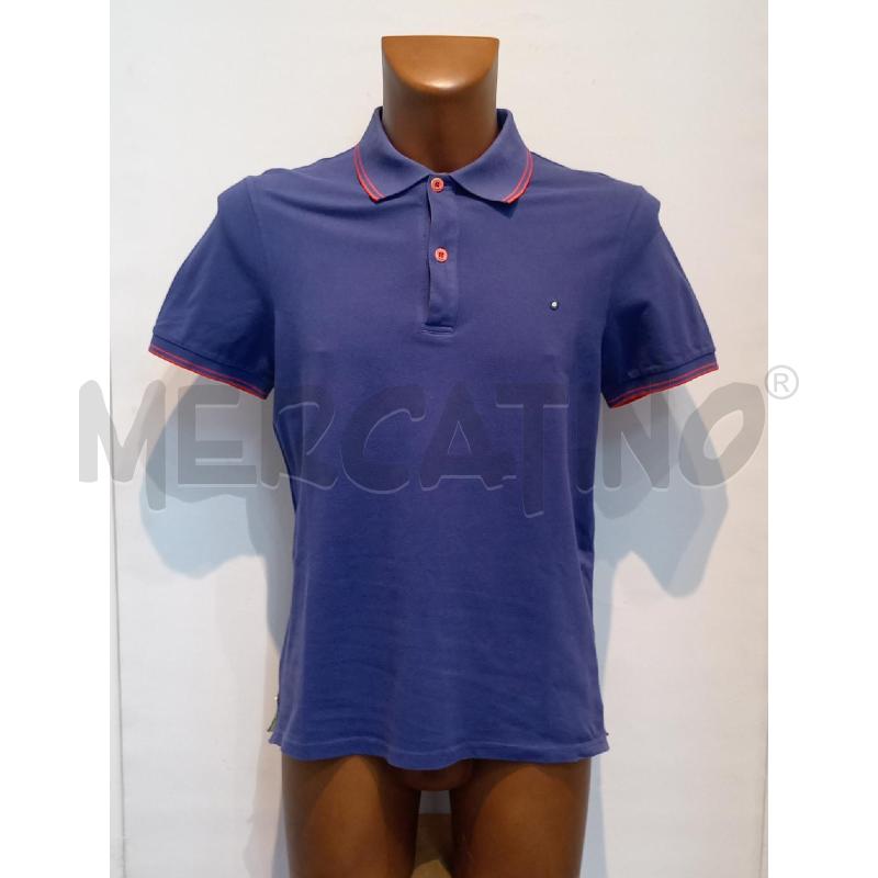 POLO UOMO SHOCKLY BLU RIGHE ROSSE | Mercatino dell'Usato Moncalieri bengasi 1