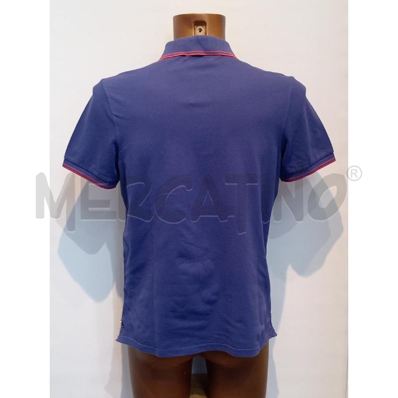 POLO UOMO SHOCKLY BLU RIGHE ROSSE | Mercatino dell'Usato Moncalieri bengasi 2