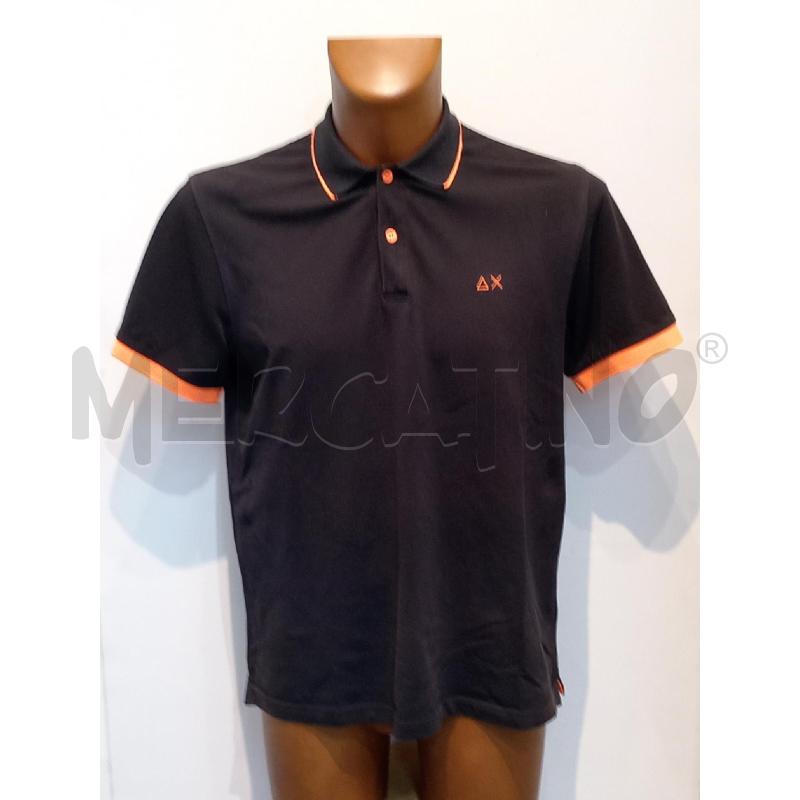 POLO UOMO SUN 68 NERA BORDI ARANCIO | Mercatino dell'Usato Moncalieri bengasi 1