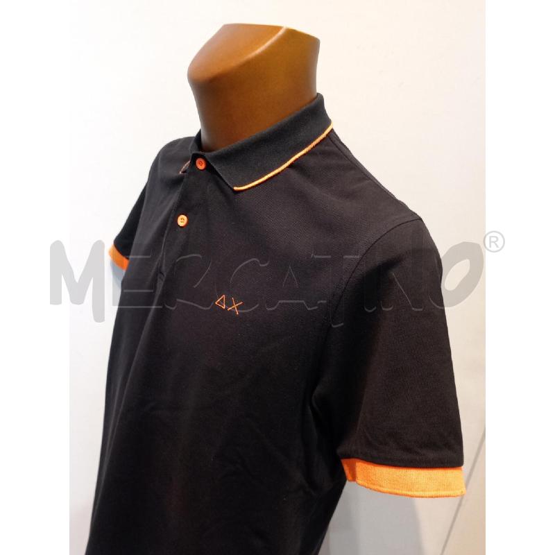 POLO UOMO SUN 68 NERA BORDI ARANCIO | Mercatino dell'Usato Moncalieri bengasi 3
