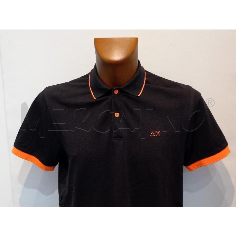 POLO UOMO SUN 68 NERA BORDI ARANCIO | Mercatino dell'Usato Moncalieri bengasi 4