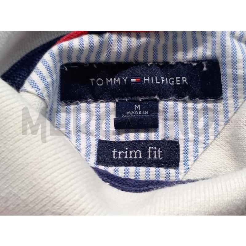 POLO UOMO TOMMY HILFIGHER RIGHE BIANCA ROSSA | Mercatino dell'Usato Moncalieri bengasi 5