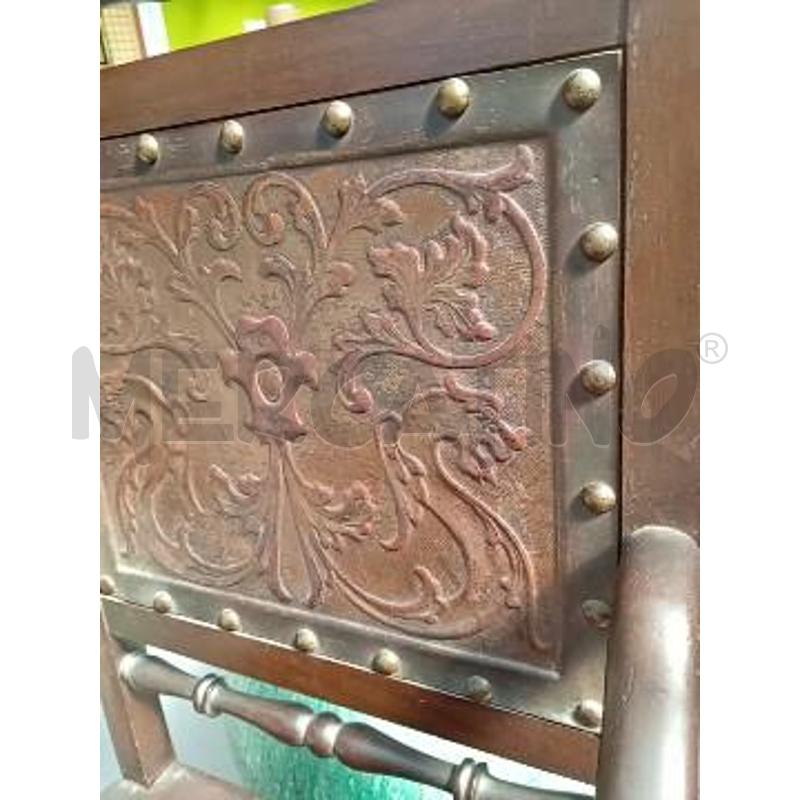 POLTRONA COPPIA CUOIO LEGNO EPOCA | Mercatino dell'Usato Moncalieri bengasi 5