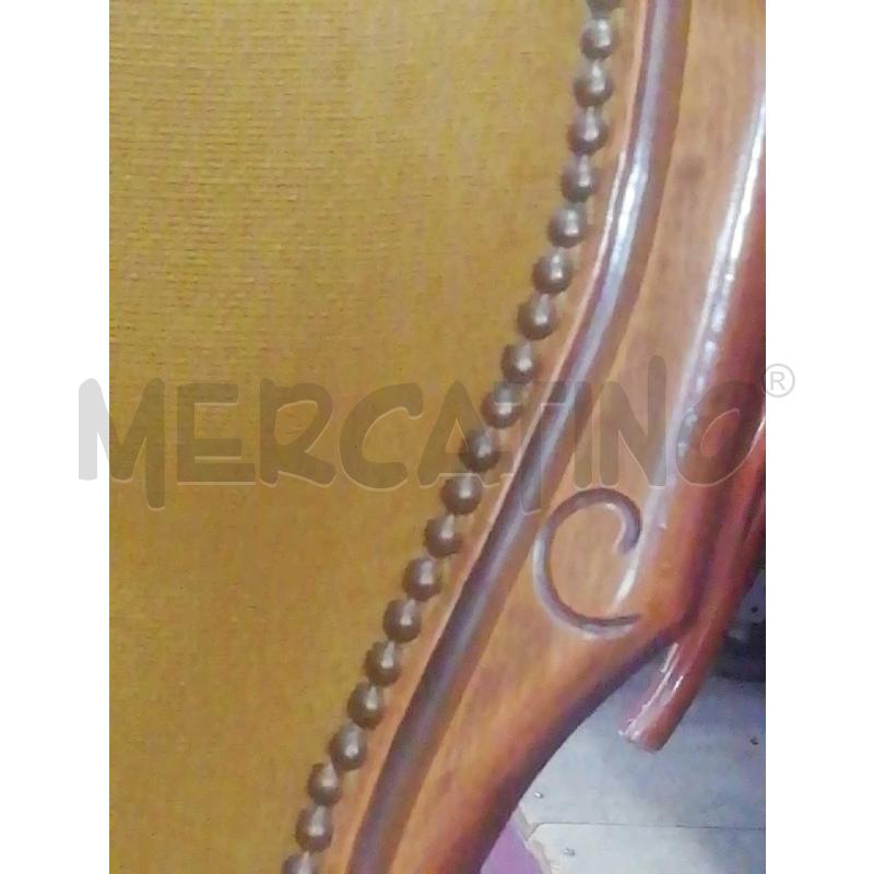 POLTRONA LEGNO NOCE SCURO C/BRACIOLI  | Mercatino dell'Usato Moncalieri bengasi 5