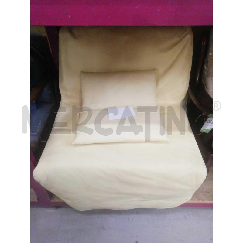 POLTRONA LETTO BEIGE PELLE | Mercatino dell'Usato Moncalieri bengasi 1