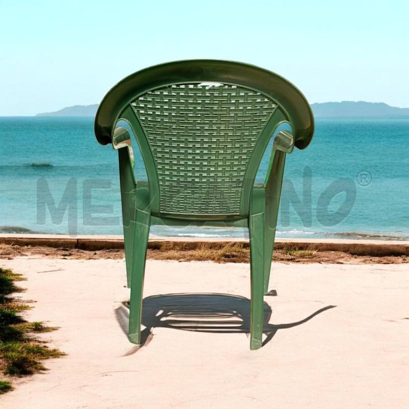 POLTRONA PLASTICA VERDE DENIA BY STIL GARDEN | Mercatino dell'Usato Moncalieri bengasi 3