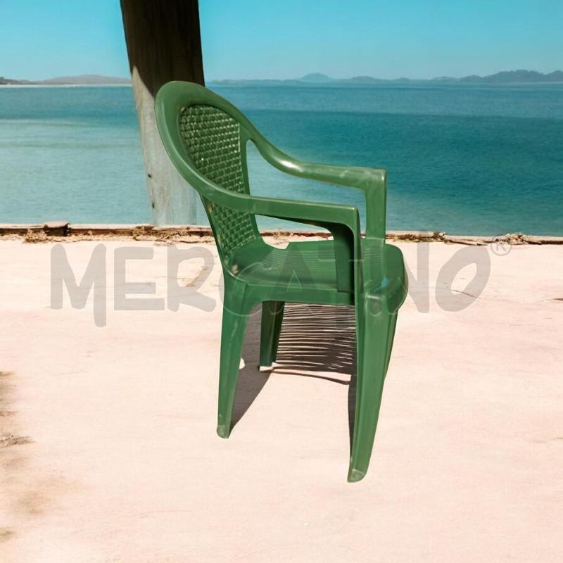 POLTRONA PLASTICA VERDE DENIA BY STIL GARDEN | Mercatino dell'Usato Moncalieri bengasi 4