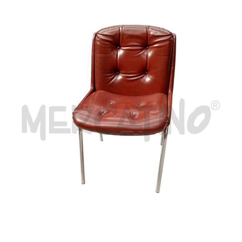 POLTRONCINA UFFICIO ECOPELLE TRAPUNTATA  | Mercatino dell'Usato Moncalieri bengasi 1