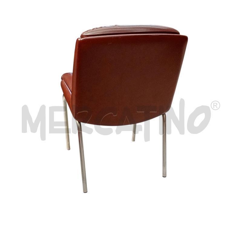 POLTRONCINA UFFICIO ECOPELLE TRAPUNTATA  | Mercatino dell'Usato Moncalieri bengasi 3