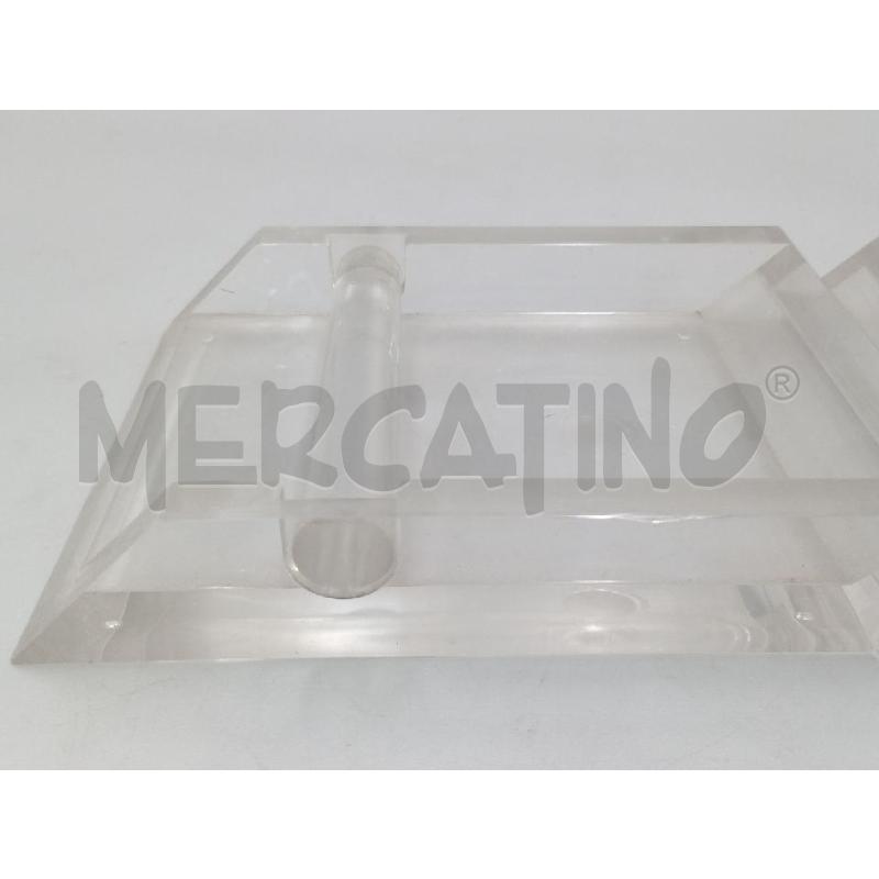 PORTA BIGLIETTINI PLASTICA TRASPARENTE STILE DESIGN  | Mercatino dell'Usato Moncalieri bengasi 3