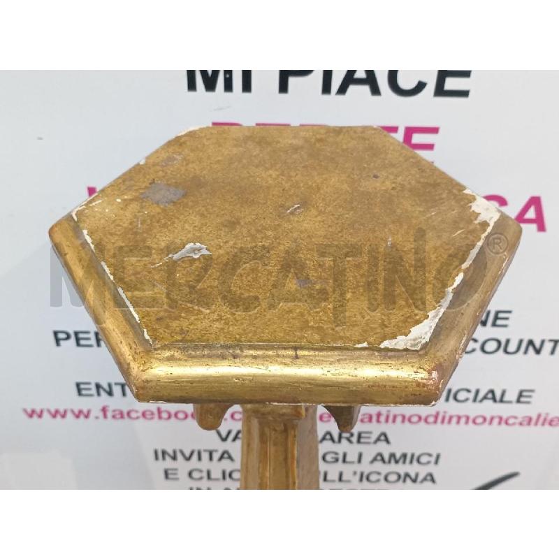 PORTA CANDELA DA CHIESA LEGNO DORATO H.100 | Mercatino dell'Usato Moncalieri bengasi 2