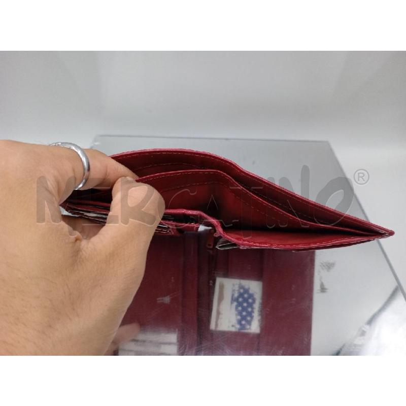 PORTA FOGLIO COTTON BELT ROSSO PELLE | Mercatino dell'Usato Moncalieri bengasi 5