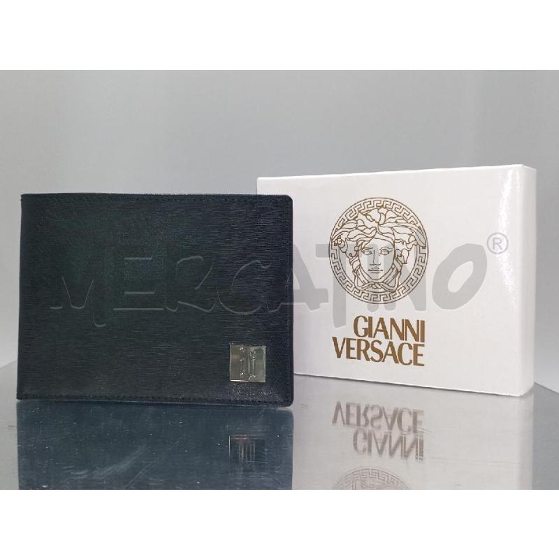 PORTA FOGLIO GIANNI VERSACE NERO LUCIDO  | Mercatino dell'Usato Moncalieri bengasi 1