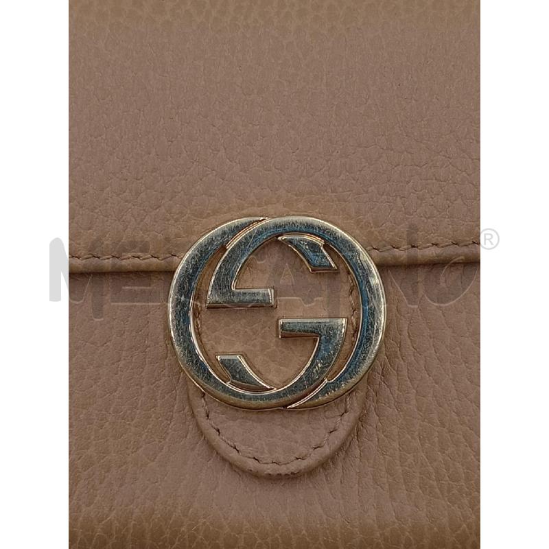 PORTA FOGLIO GUCCI BEIGE LOGO D'ORATO  | Mercatino dell'Usato Moncalieri bengasi 3