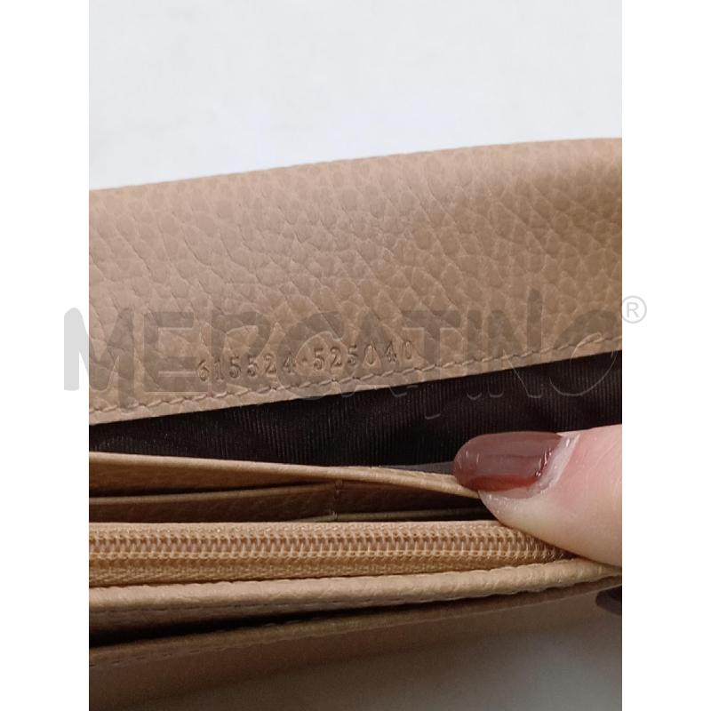 PORTA FOGLIO GUCCI BEIGE LOGO D'ORATO  | Mercatino dell'Usato Moncalieri bengasi 5