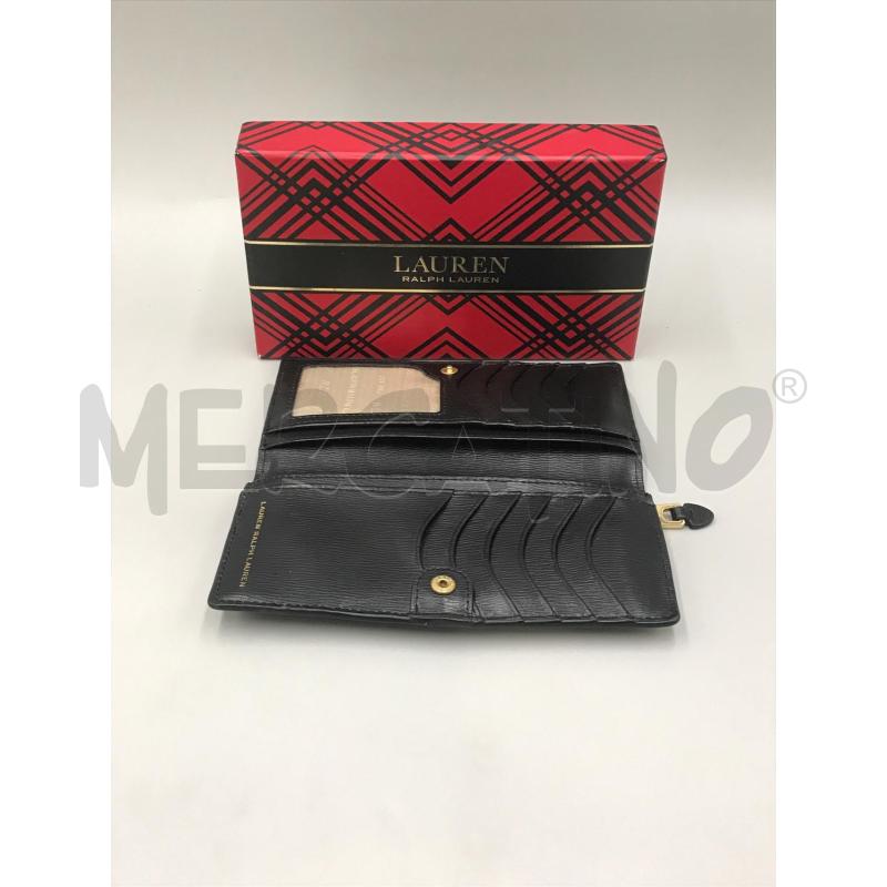 PORTA FOGLIO LAUREN RALPH LAUREN NERO | Mercatino dell'Usato Moncalieri bengasi 2