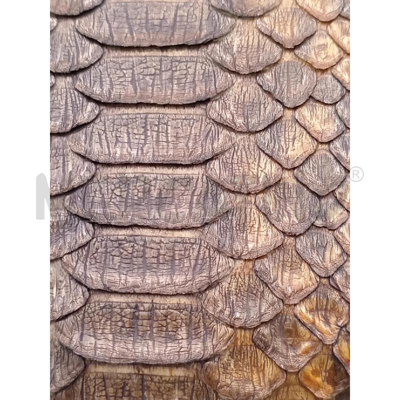 PORTA FOGLIO MARRONE BRONZO PITONE  | Mercatino dell'Usato Moncalieri bengasi 5
