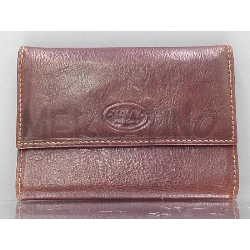 PORTA FOGLIO NAVY PELLE MARRONE | Mercatino dell'Usato Moncalieri bengasi 1