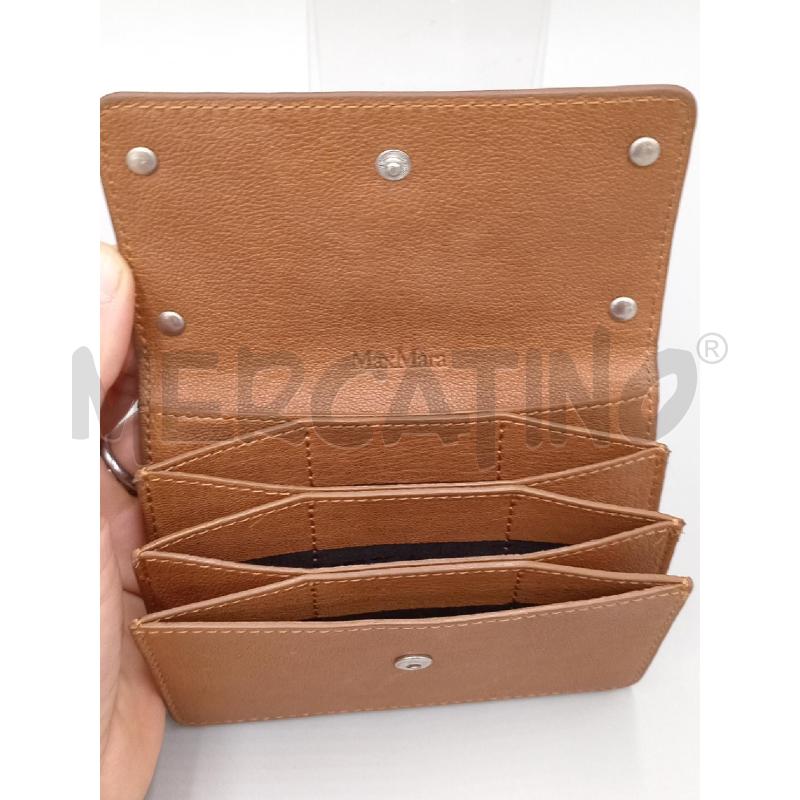 PORTA FOGLIO PELLE MAX MARA MARRONE CON FIBBIA ACCIAIO | Mercatino dell'Usato Moncalieri bengasi 3