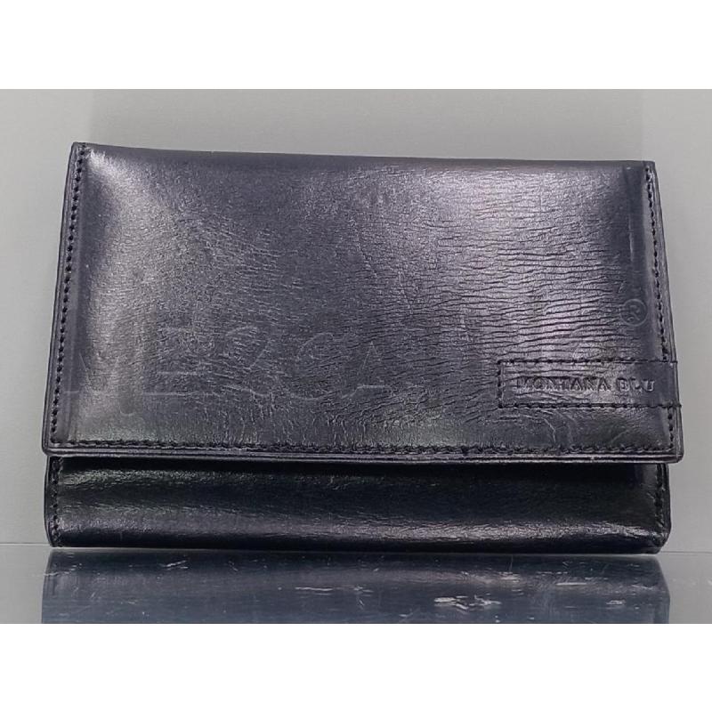PORTA FOGLIO PELLE MONTANA BLU NERO | Mercatino dell'Usato Moncalieri bengasi 1