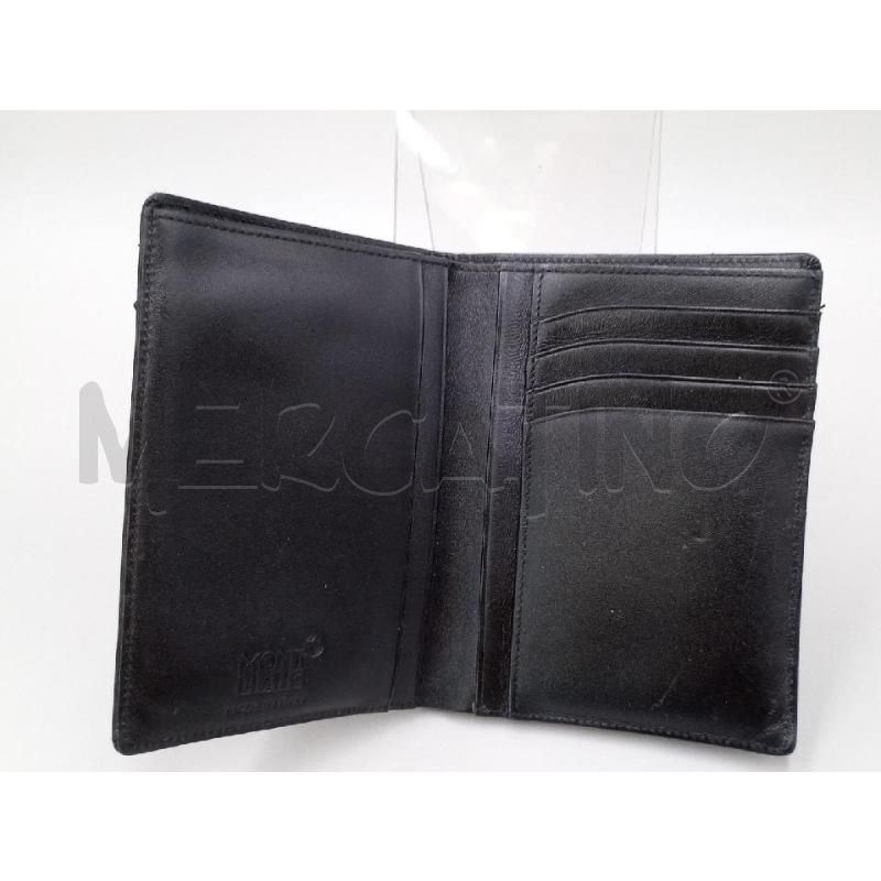 PORTA FOGLIO PELLE MONT BLANC NERO PELLE | Mercatino dell'Usato Moncalieri bengasi 3