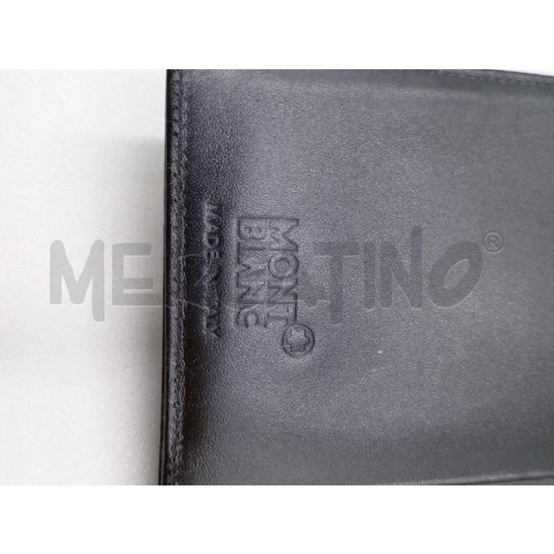 PORTA FOGLIO PELLE MONT BLANC NERO PELLE | Mercatino dell'Usato Moncalieri bengasi 5