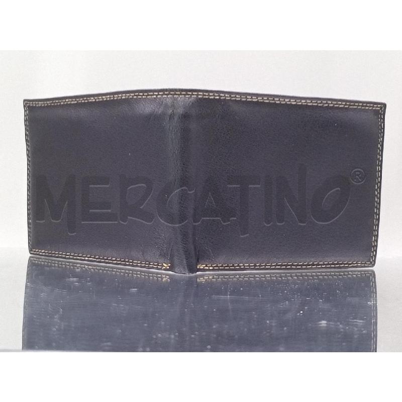 PORTA FOGLIO PELLE NERO INTERNO BEIGE ROSSO | Mercatino dell'Usato Moncalieri bengasi 2