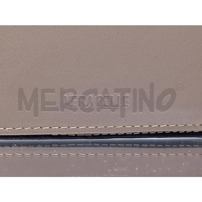 PORTA FOGLIO PELLE NERO INTERNO BEIGE ROSSO | Mercatino dell'Usato Moncalieri bengasi 5
