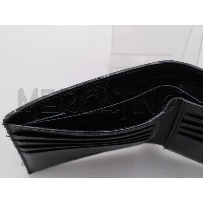 PORTA FOGLIO PELLE PHILIP PLEIN NERO CON TESCHIO DAVANTI | Mercatino dell'Usato Moncalieri bengasi 3