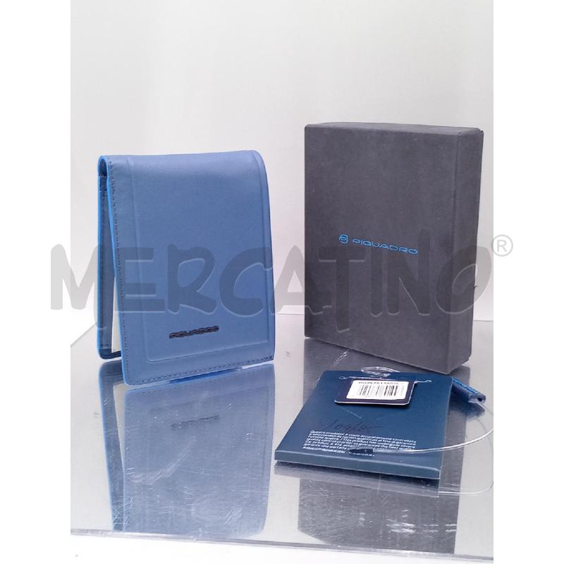 PORTA FOGLIO PIQUADRO BLU AVIO | Mercatino dell'Usato Moncalieri bengasi 1