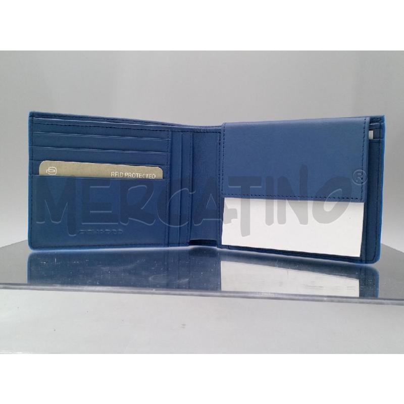 PORTA FOGLIO PIQUADRO BLU AVIO | Mercatino dell'Usato Moncalieri bengasi 3
