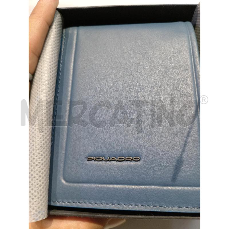 PORTA FOGLIO PIQUADRO BLU AVIO | Mercatino dell'Usato Moncalieri bengasi 5